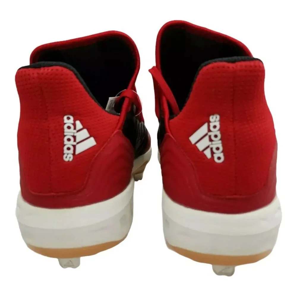 Adidas Boost Icon 4 Metal‎ Baseball Cleats Black Red Mens Size 11.5 CG5153